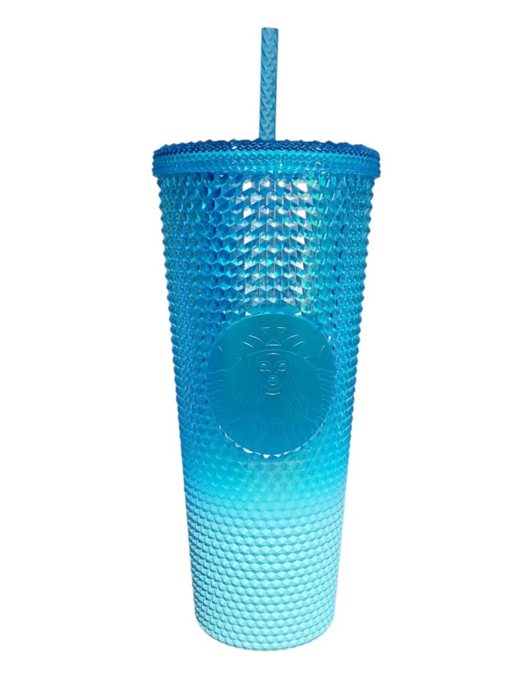 Starbucks Glacier Blue Ombré Gradient Studded Tumbler (24 oz Venti) Winter 2023